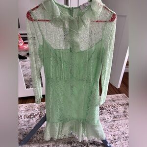 Sandro Mint Lace Top